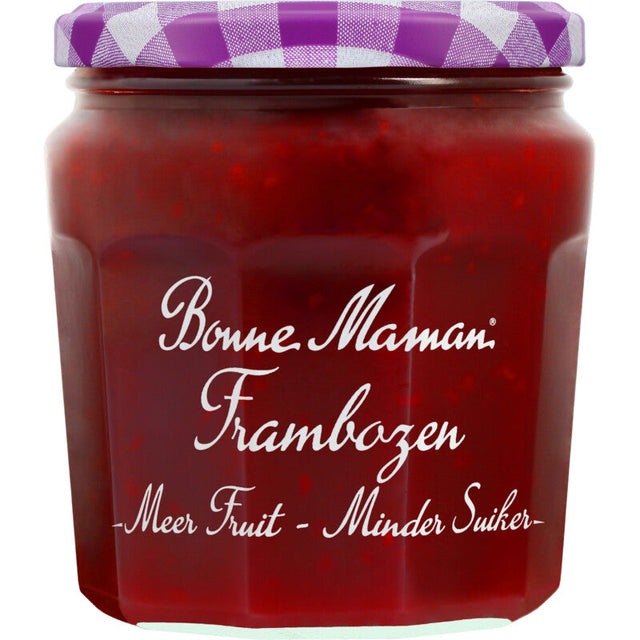 Bonne Maman More Fruit Less Sugar Raspberry Jam - Worldwide Delivery - Order Online
