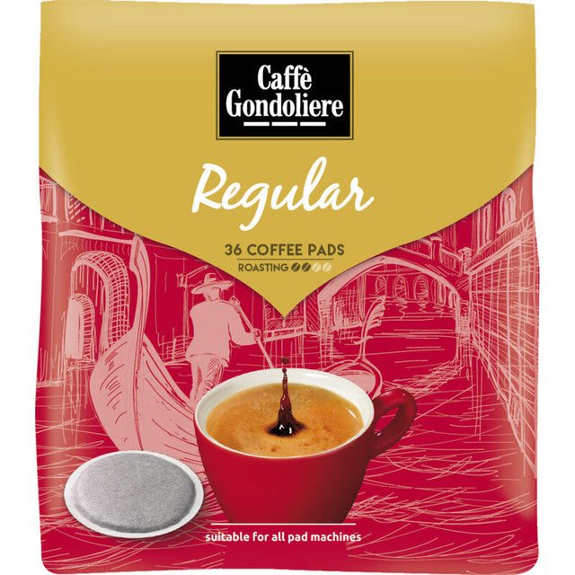 Caffe Gondoliere Regular Pads, 36 pads