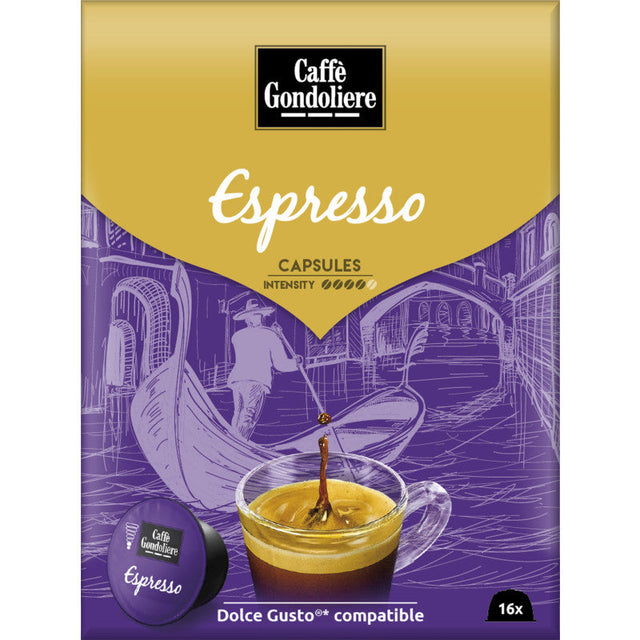 Caffe Gondoliere Dolce Gusto Espresso - Worldwide Delivery - Order Online