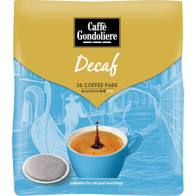 Caffe Gondoliere Decaf Pads, 36 pads