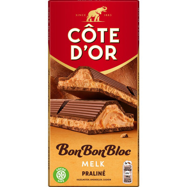 Côte d'Or Bonbonbloc Praline Milk - Worldwide Delivery - Order Online