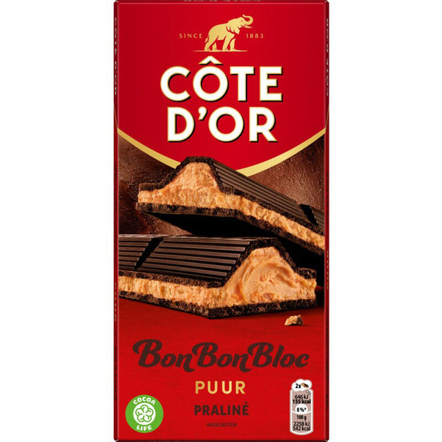 Côte d'Or Bonbonbloc Praline Pure - Worldwide Delivery - Order Online