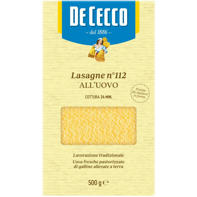 De Cecco Lasagne all'uovo No. 112, 500g