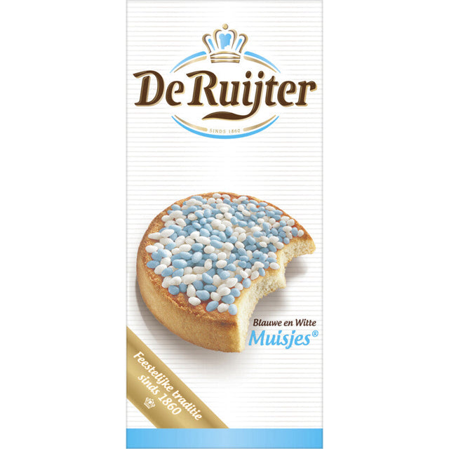 De Ruijter Muisjes Blauw-wit - Worldwide Delivery - Order Online