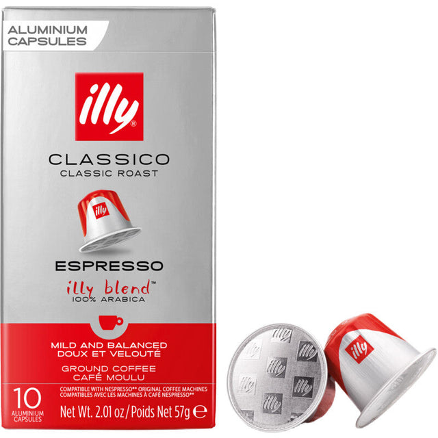 illy Espresso Classico Coffee Cups, 10 capsules