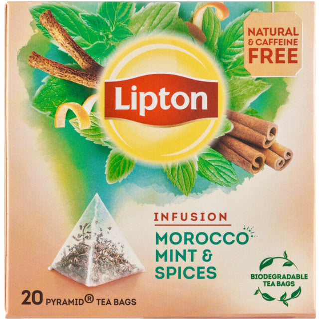 Lipton Infusion Morocco Mint Herbal Tea - Worldwide Delivery - Order Online