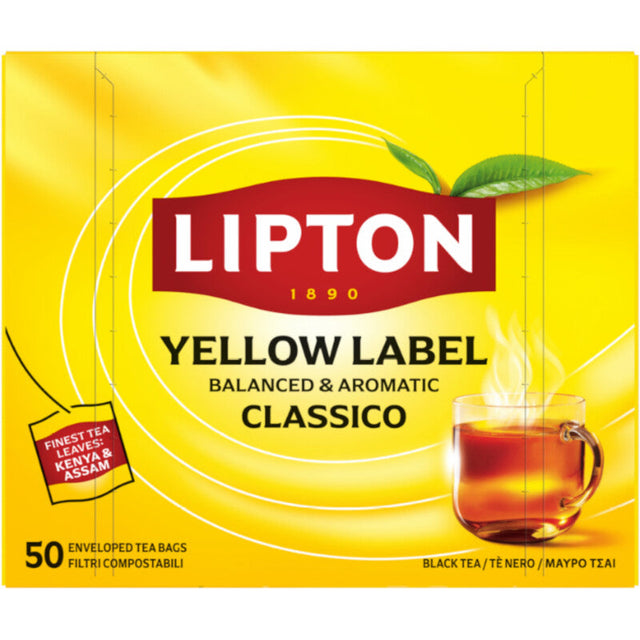 Lipton Black Tea Yellow Label XL - Worldwide Delivery - Order Online