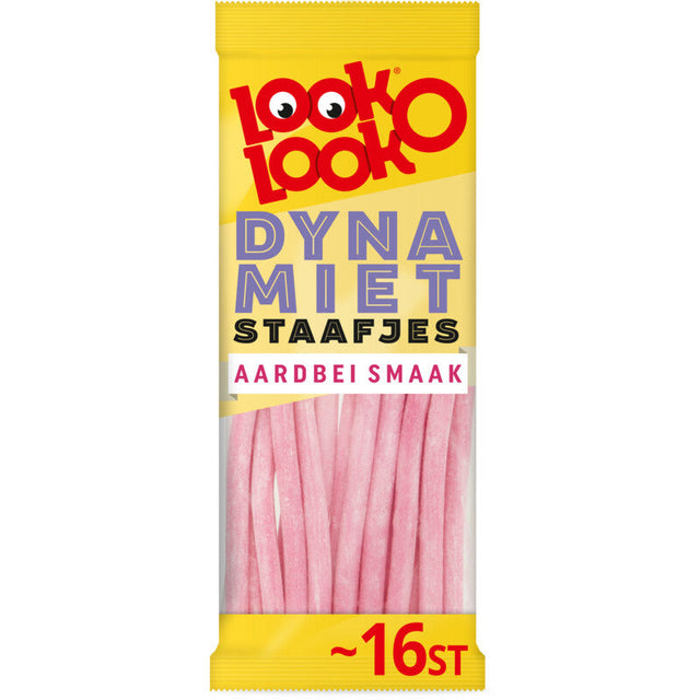 Look o Look Strawberry Dynamite Bar Fruit chew sweets, 110g