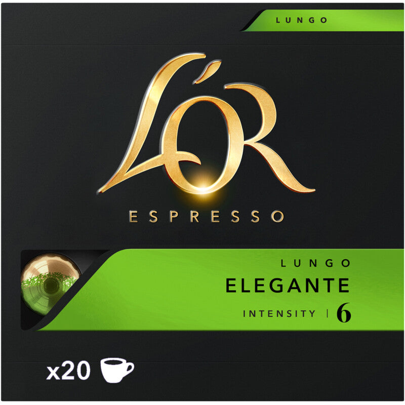 L'OR Espresso Lungo Elegante Coffee Cups XL - Worldwide Delivery - Order Online