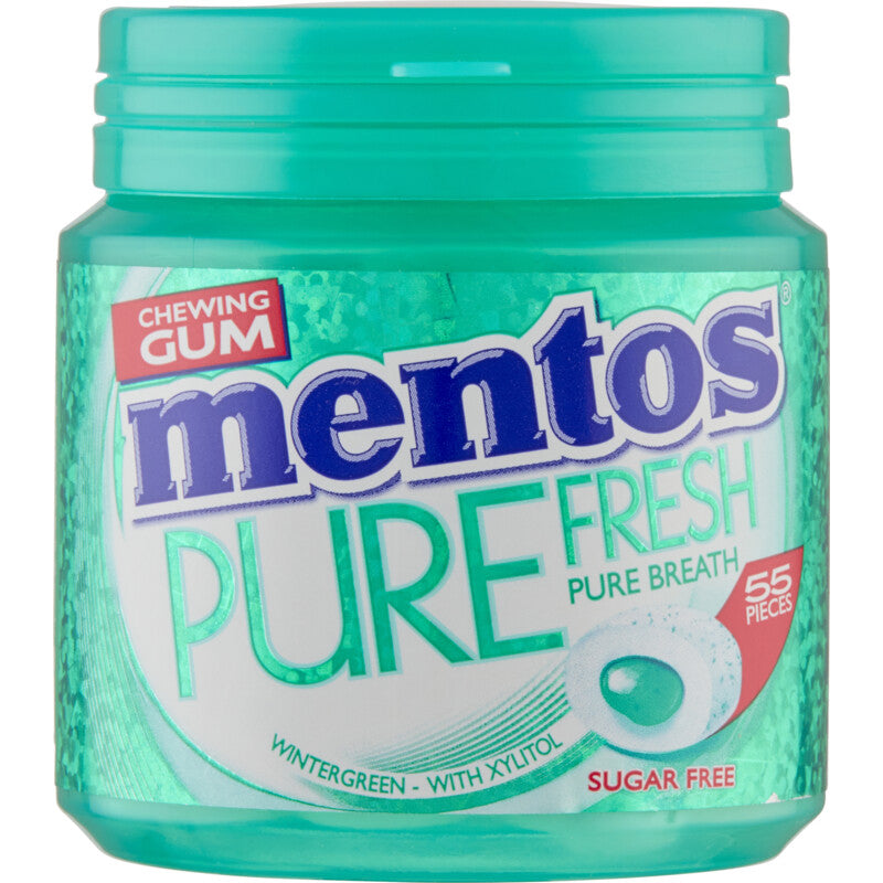 Mentos Gum Bottle Pure Fresh Wintergreen - Worldwide Delivery - Order Online