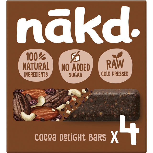 Nakd Cocoa Delight Fruit Bar with Nuts - Worldwide Delivery - Order Online