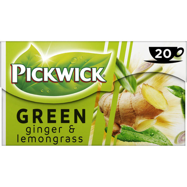 Pickwick Green Tea Ginger & Lemongrass - Worldwide Delivery - Order Online