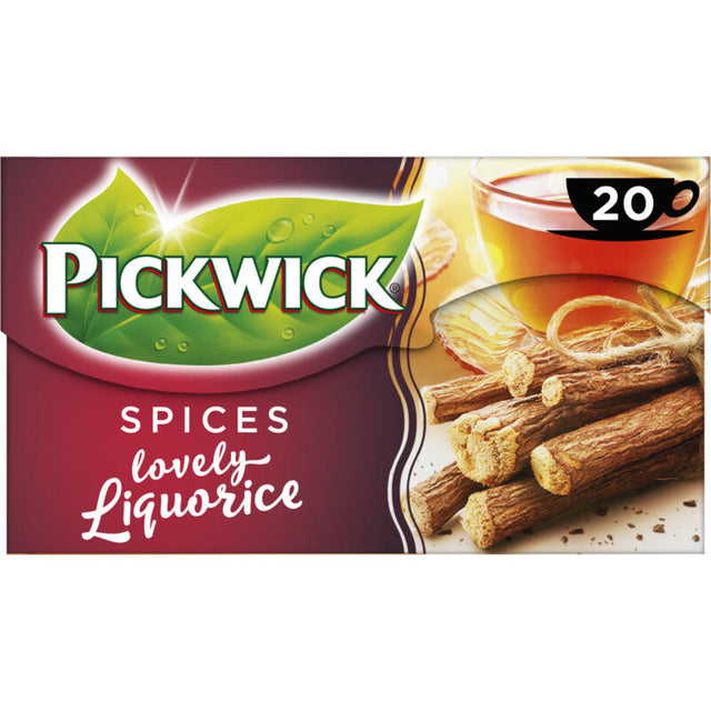 Pickwick Spices Licorice Black Tea, 20 tea bags