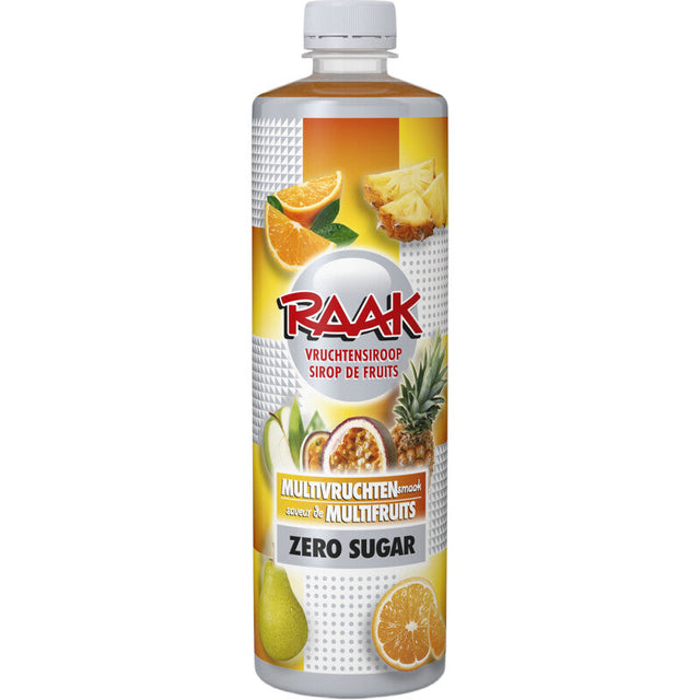 Raak Fruit Syrup Multi-fruit Zero Sugar, 750ml