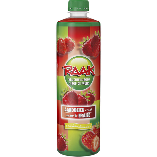 Raak Fruit Syrup Strawberries, 750ml