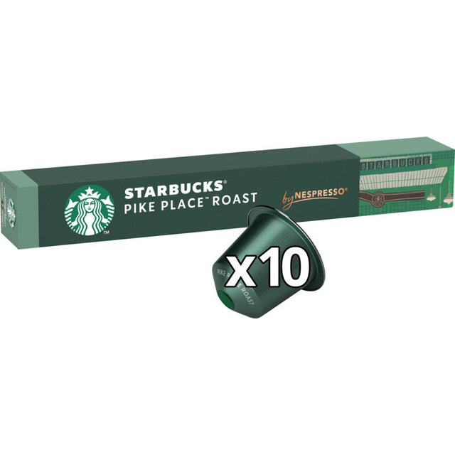 Starbucks Nespresso Pike Place Coffee Capsules - Worldwide Delivery - Order Online