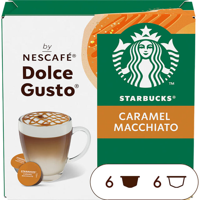 Starbucks Dolce Gusto Caramel Macchiato Cups - Worldwide Delivery - Order Online