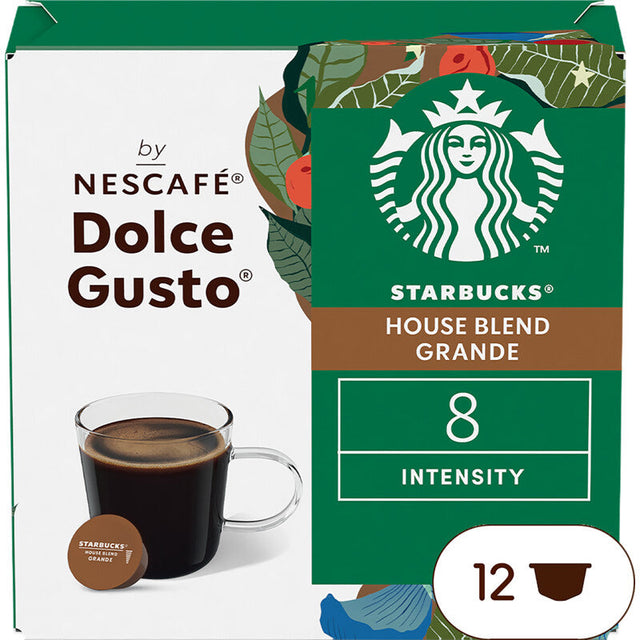 Starbucks Dolce Gusto House Blend Coffee Capsules - Worldwide Delivery - Order Online