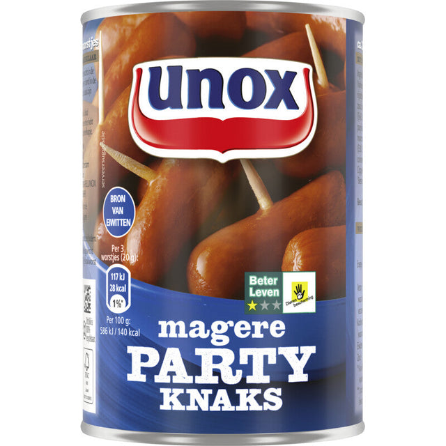 Unox Lean Party Knaks Frankfurter sausages, 400g