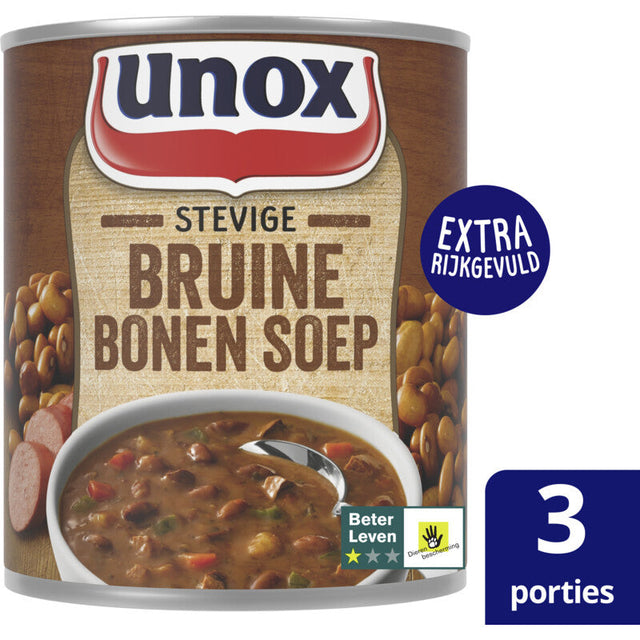 Unox Canned Soup Solid Brown Bean Soup, 800ml