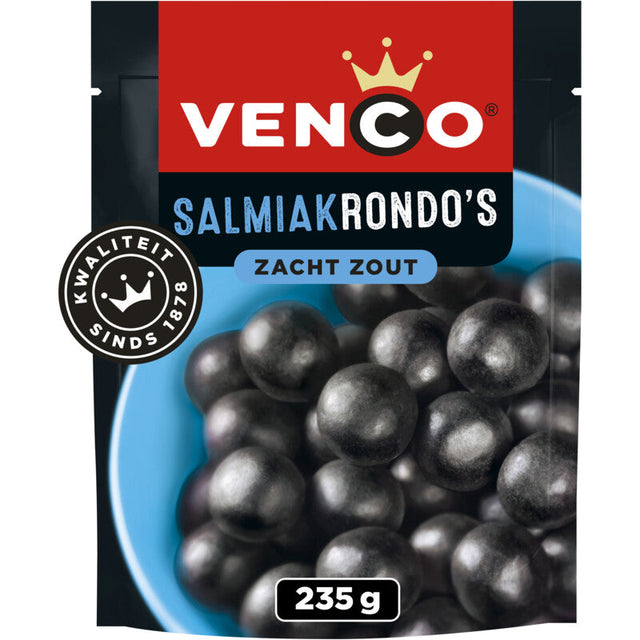 Venco Salmiak Rondo's Liquorice, 260g