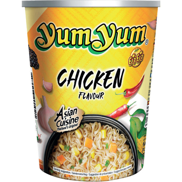 Yum Yum Chicken Flavour Instant Noodles Cup - Worldwide Delivery - Order Online