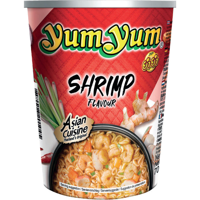 Yum Yum Shrimp Flavour Instant Noodles Cup - Worldwide Delivery - Order Online