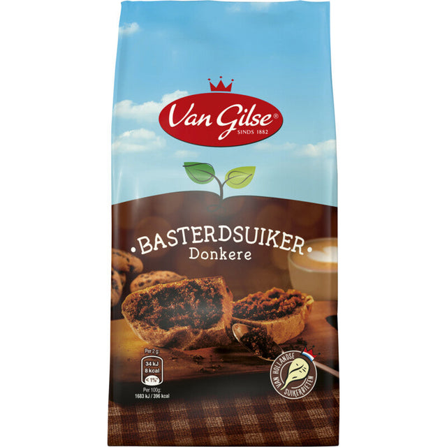 Van Gilse Dark Brown Sugar, 600g