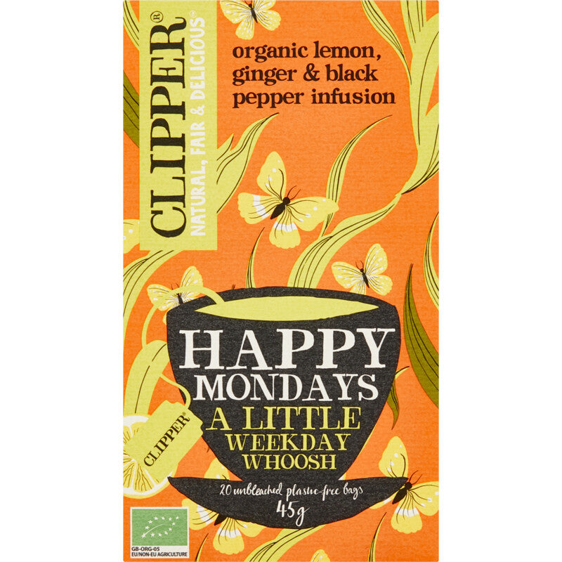 Clipper Happy Mondays Tea - Worldwide Delivery - Order Online