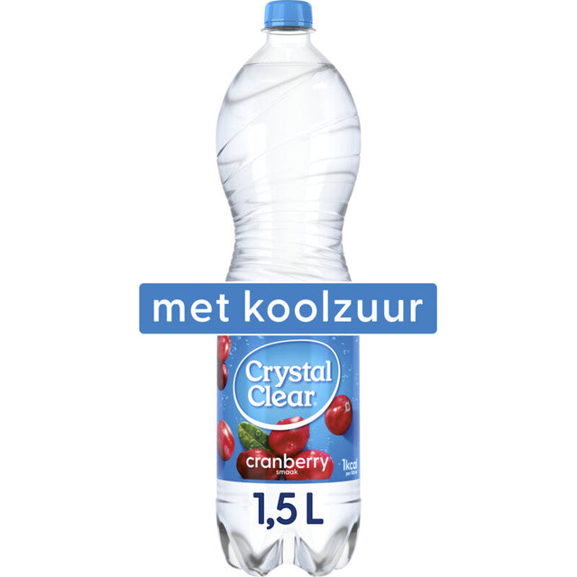 Crystal Clear Sparkling Cranberry Soft drink, 1.5l