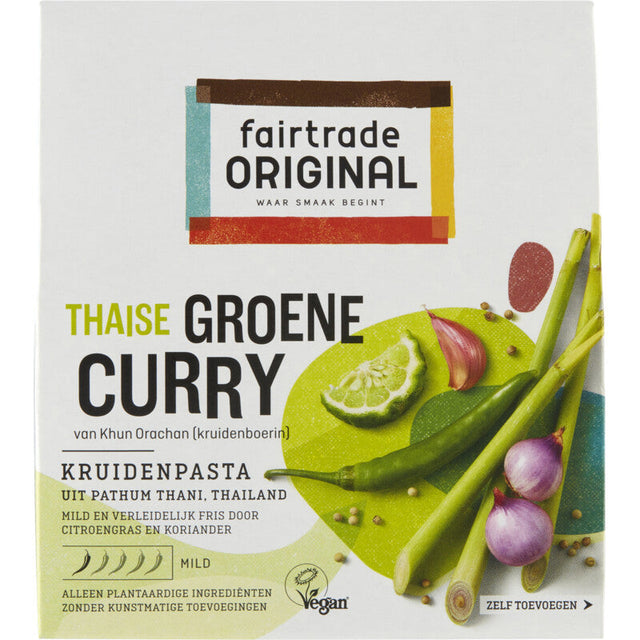 Fairtrade Original Green Curry Spice Paste - Worldwide Delivery - Order Online