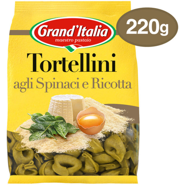 Grand'Italia Tortellini agli Spinaci e Ricotta Pasta, 220g