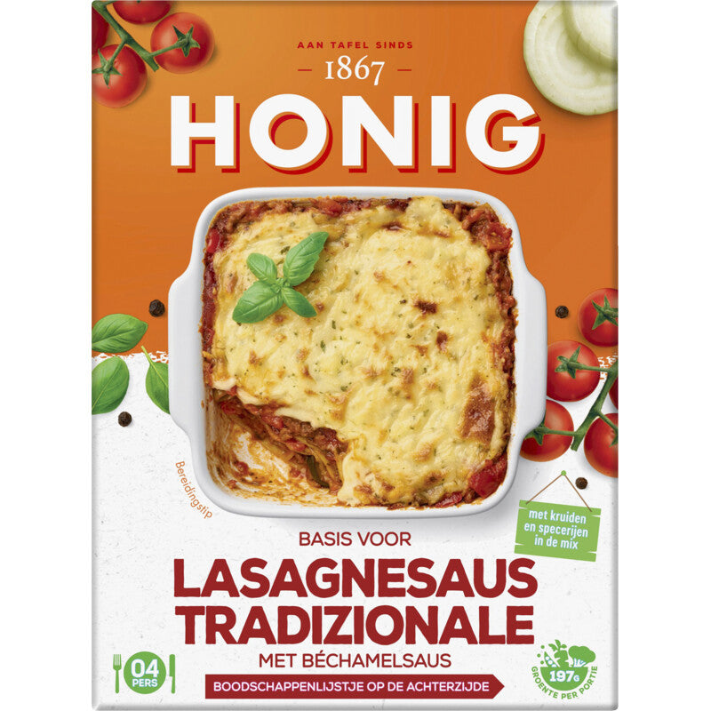 Honig Mix Lasagne Sauce Tradizionale - Worldwide Delivery - Order Online