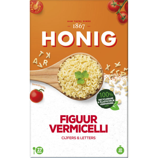 Honig Figure Vermicelli Numbers & Letters - Worldwide Delivery - Order Online