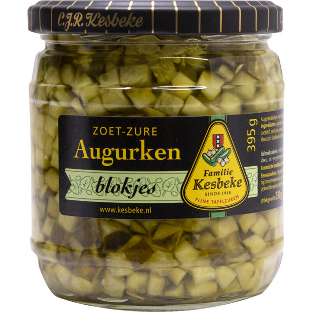 Kesbeke Pickles Cubes Sweet and Sour - Worldwide Delivery - Order Online