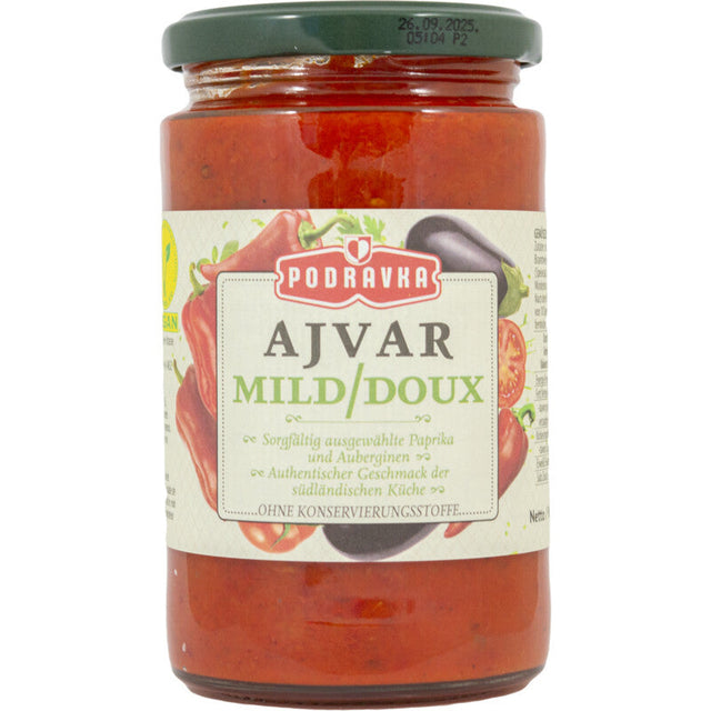 Podravka Ajvar Mild (paprika sauce), 350g