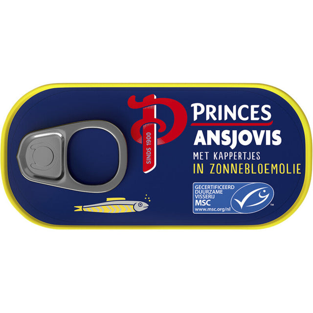 Princes Anchovy Fillets with Capers - Worldwide Delivery - Order Online