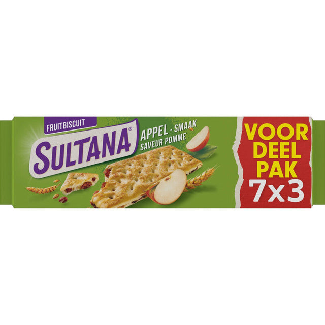 Sultana Fruitbiscuit Apple 7-pack - Worldwide Delivery - Order Online