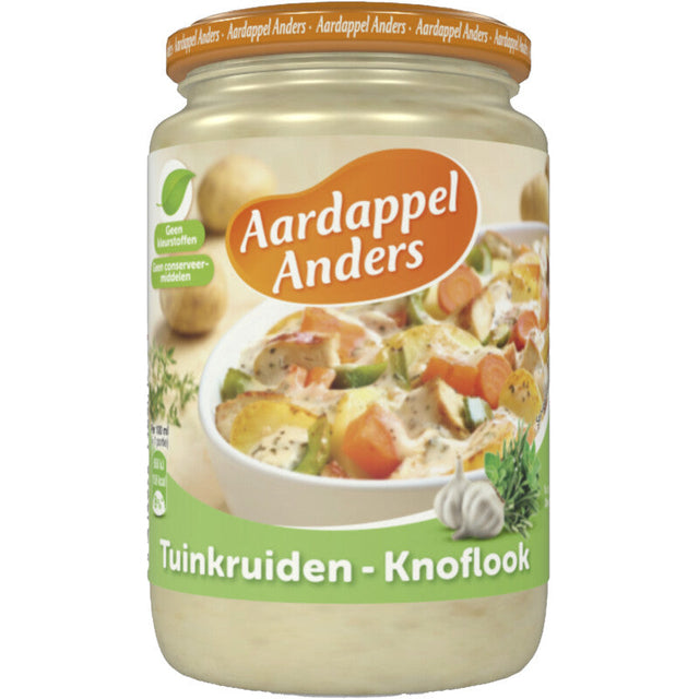 Aardappel Anders Garden Herbs - Garlic 390g
