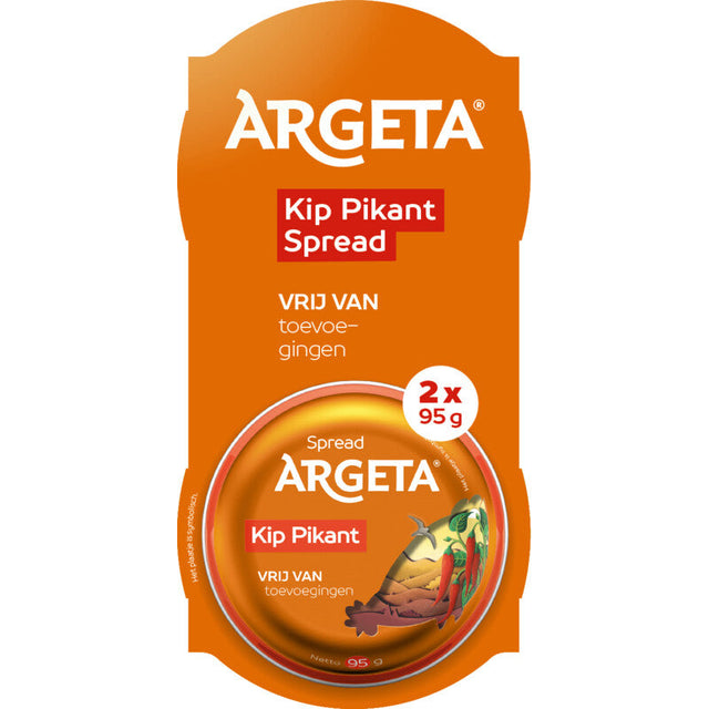 Argeta Chicken pikant spread 2-pack 190g