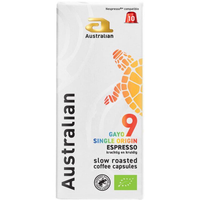 Australian Gayo espresso 10 capsules 52g