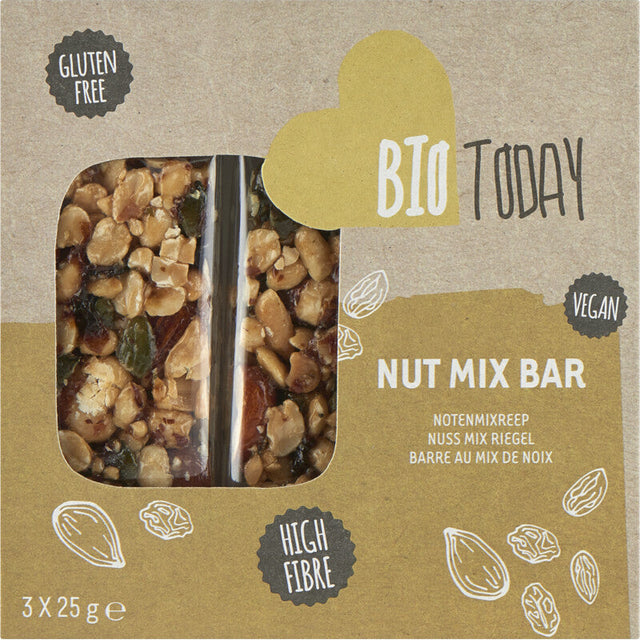 Bio Today Notenmixreep Fruit and nut bar 75g