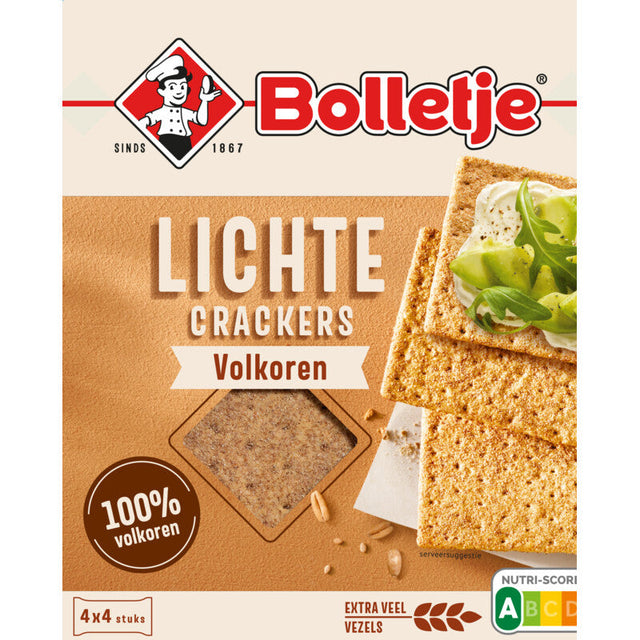 Bolletje Light crackers Wholemeal 190g