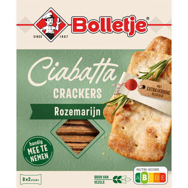 Bolletje Ciabatta crackers Rosemary 190g