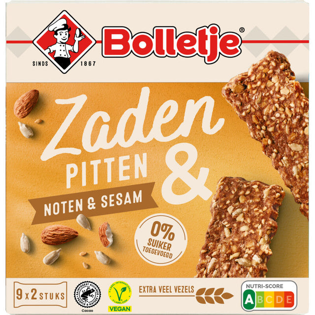Bolletje Seeds & pitten Nuts & Sesame 225g
