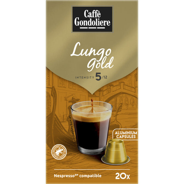 Caffe Gondoliere Lungo gold 20 capsules 110g
