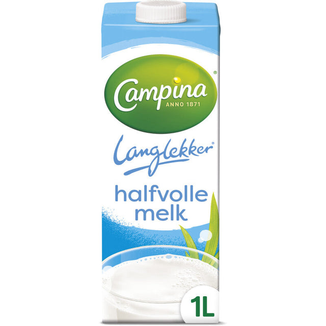 Campina Langlekker Semi-Skimmed Milk 1l