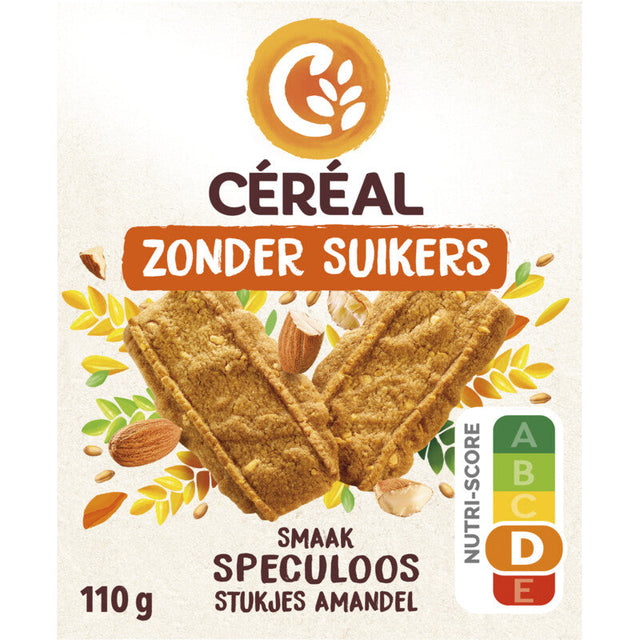 Céréal Speculaas Pieces Almond Sugar-Free Biscuits 110g