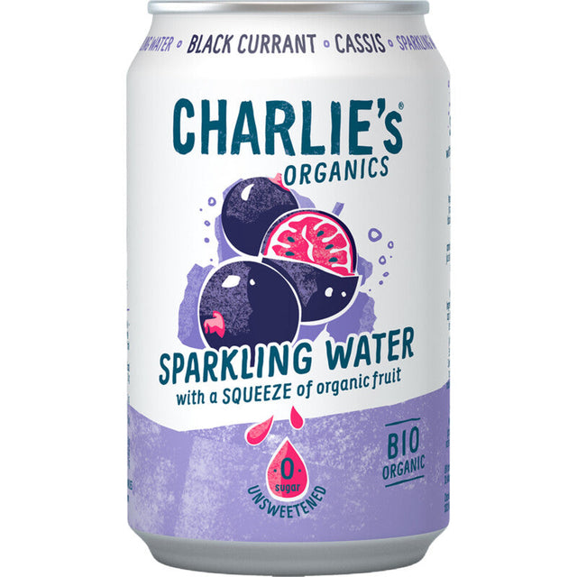 Charlie's Sparkling water Blackcurrant Soft drink 330ml