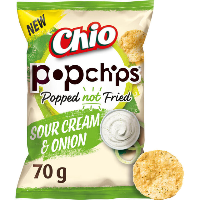 Chio Popchips sour cream & onion Potato chips 70g
